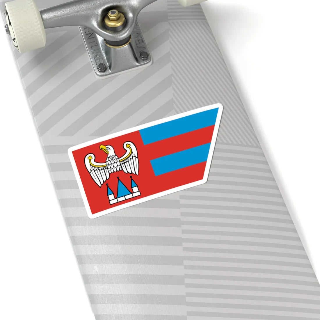 POL powiat jarocinski flag (Poland) STICKER Vinyl Kiss-Cut Decal - The Sticker Space