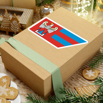 POL powiat jarocinski flag (Poland) STICKER Vinyl Kiss-Cut Decal - The Sticker Space