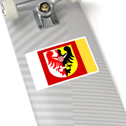 POL powiat jaworski flag (Poland) STICKER Vinyl Kiss-Cut Decal - The Sticker Space