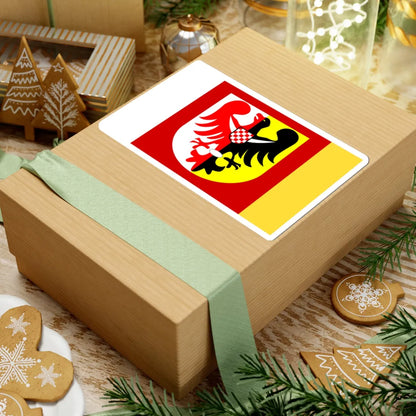 POL powiat jaworski flag (Poland) STICKER Vinyl Kiss-Cut Decal - The Sticker Space