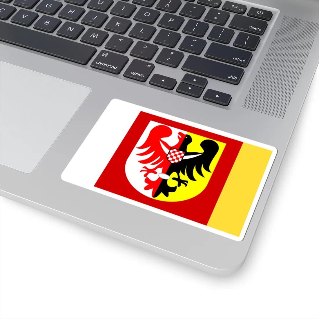 POL powiat jaworski flag (Poland) STICKER Vinyl Kiss-Cut Decal - The Sticker Space