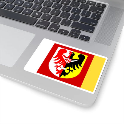 POL powiat jaworski flag (Poland) STICKER Vinyl Kiss-Cut Decal - The Sticker Space