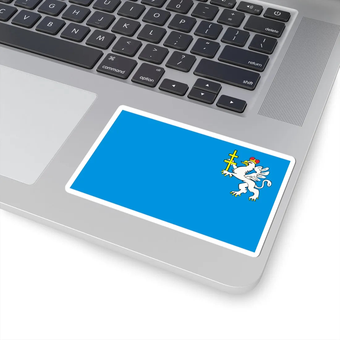 POL powiat jedrzejowski flag (Poland) STICKER Vinyl Kiss-Cut Decal - The Sticker Space