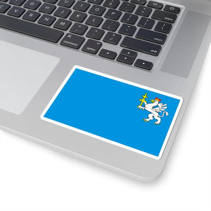 POL powiat jedrzejowski flag (Poland) STICKER Vinyl Kiss-Cut Decal - The Sticker Space