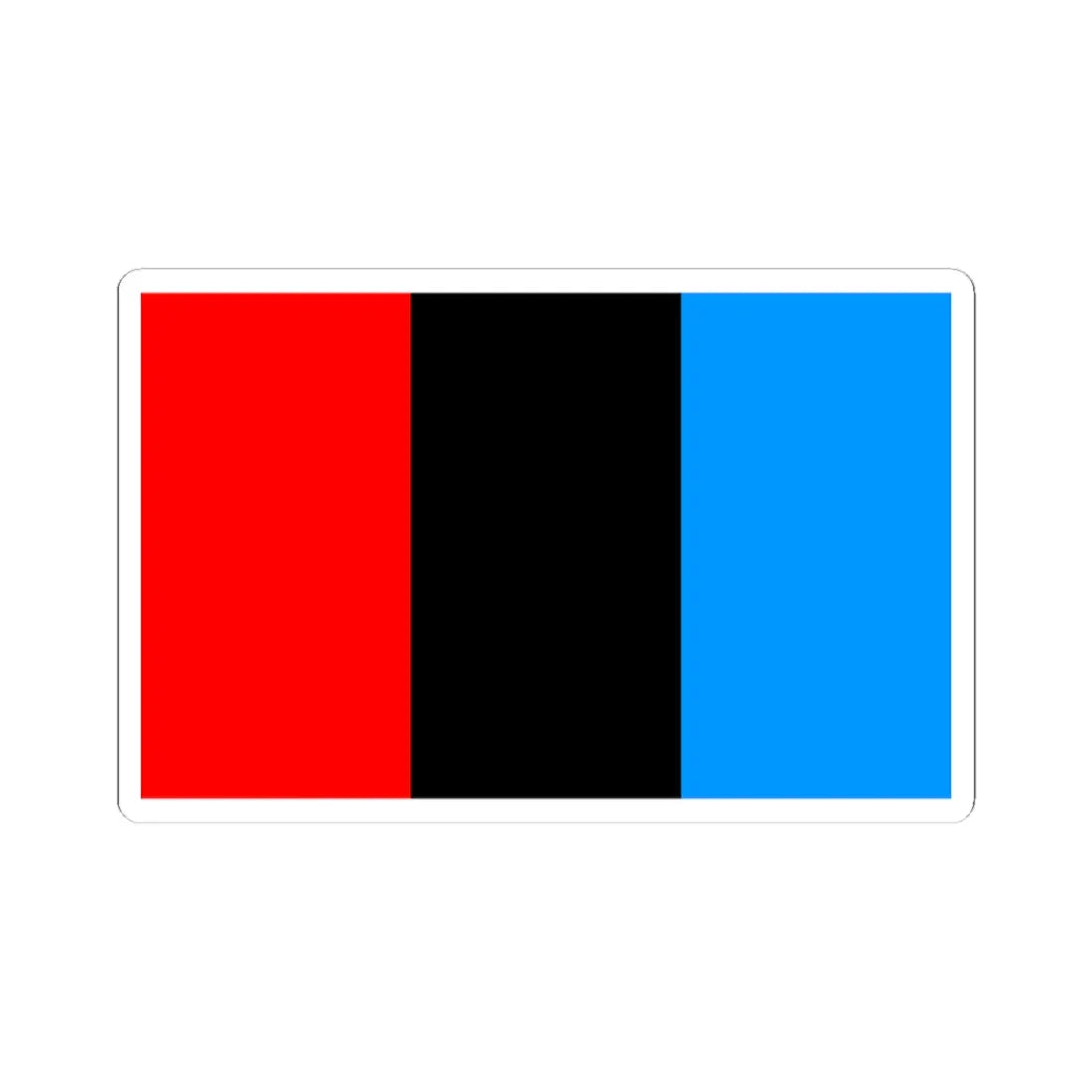 POL powiat kamiennogorski flag (Poland) STICKER Vinyl Kiss-Cut Decal 3 Inch White - The Sticker Space