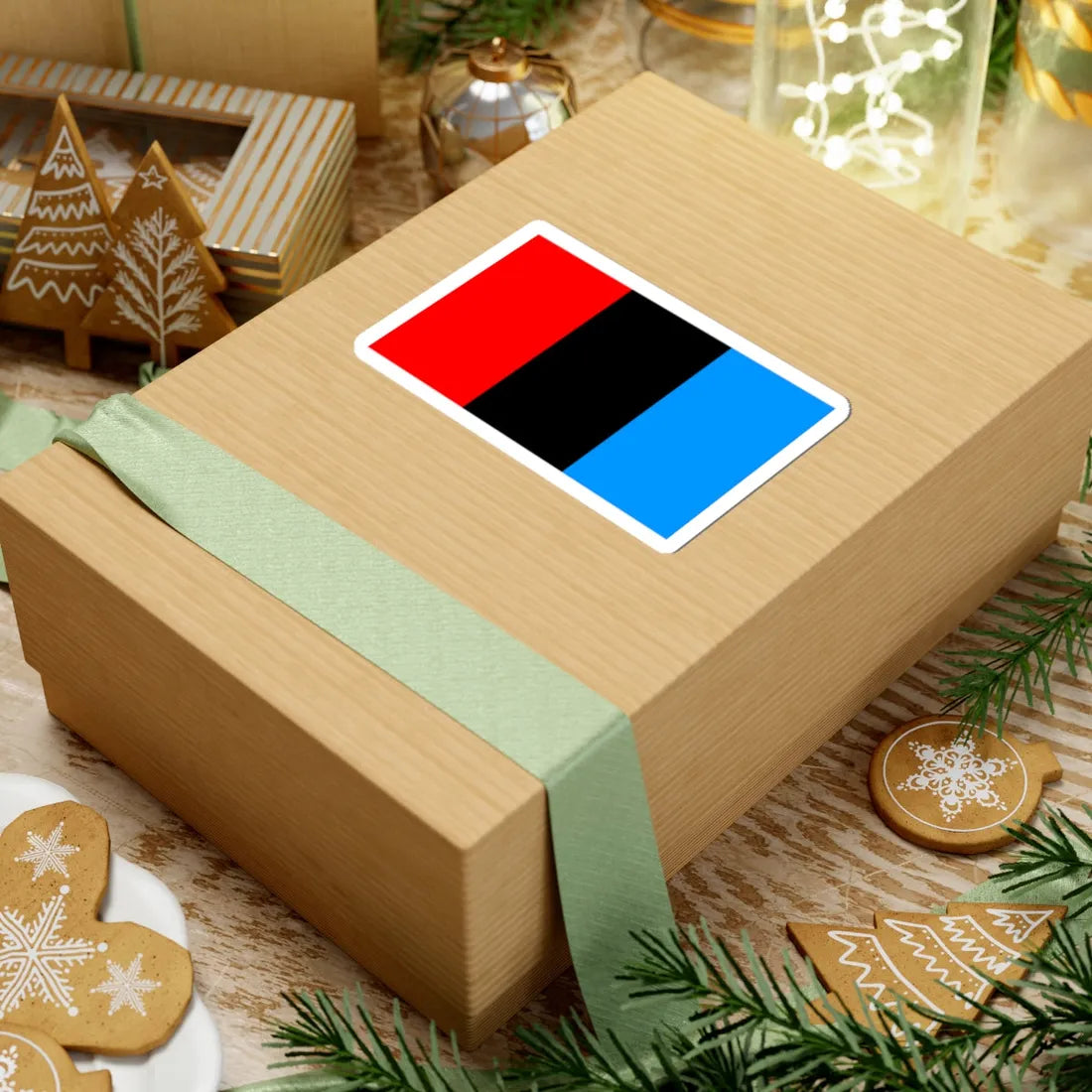 POL powiat kamiennogorski flag (Poland) STICKER Vinyl Kiss-Cut Decal - The Sticker Space