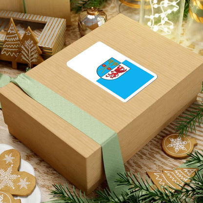 POL powiat kamienski flag (Poland) STICKER Vinyl Kiss-Cut Decal - The Sticker Space