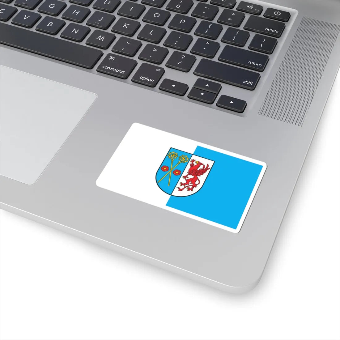 POL powiat kamienski flag (Poland) STICKER Vinyl Kiss-Cut Decal - The Sticker Space