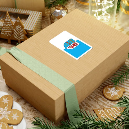 POL powiat kamienski flag (Poland) STICKER Vinyl Kiss-Cut Decal - The Sticker Space