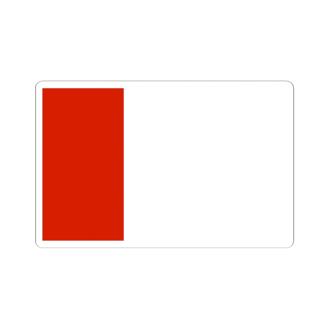 POL powiat karkonoski flag (Poland) STICKER Vinyl Kiss-Cut Decal 6 Inch White - The Sticker Space