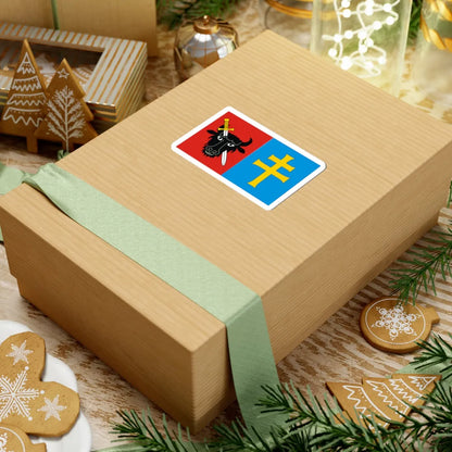 POL powiat kazimierski flag 1 (Poland) STICKER Vinyl Kiss-Cut Decal - The Sticker Space