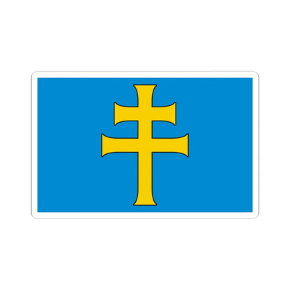 POL powiat kielecki flag (Poland) STICKER Vinyl Kiss-Cut Decal 3 Inch White - The Sticker Space