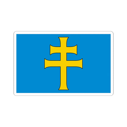 POL powiat kielecki flag (Poland) STICKER Vinyl Kiss-Cut Decal 6 Inch White - The Sticker Space