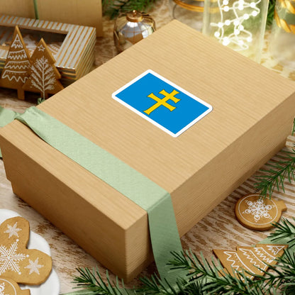 POL powiat kielecki flag (Poland) STICKER Vinyl Kiss-Cut Decal - The Sticker Space