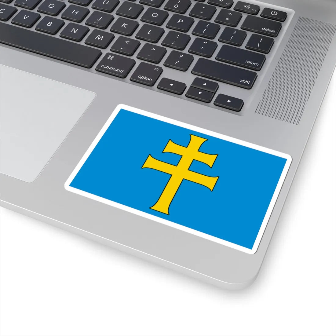 POL powiat kielecki flag (Poland) STICKER Vinyl Kiss-Cut Decal - The Sticker Space