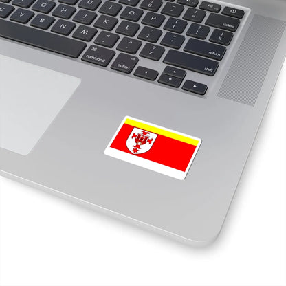 POL powiat kluczborski flag (Poland) STICKER Vinyl Kiss-Cut Decal - The Sticker Space