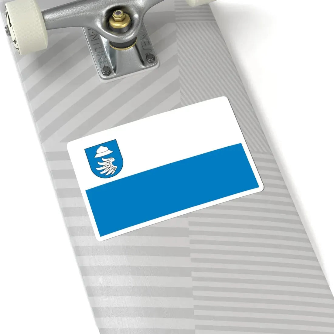 POL powiat kłobucki flag (Poland) STICKER Vinyl Kiss-Cut Decal - The Sticker Space