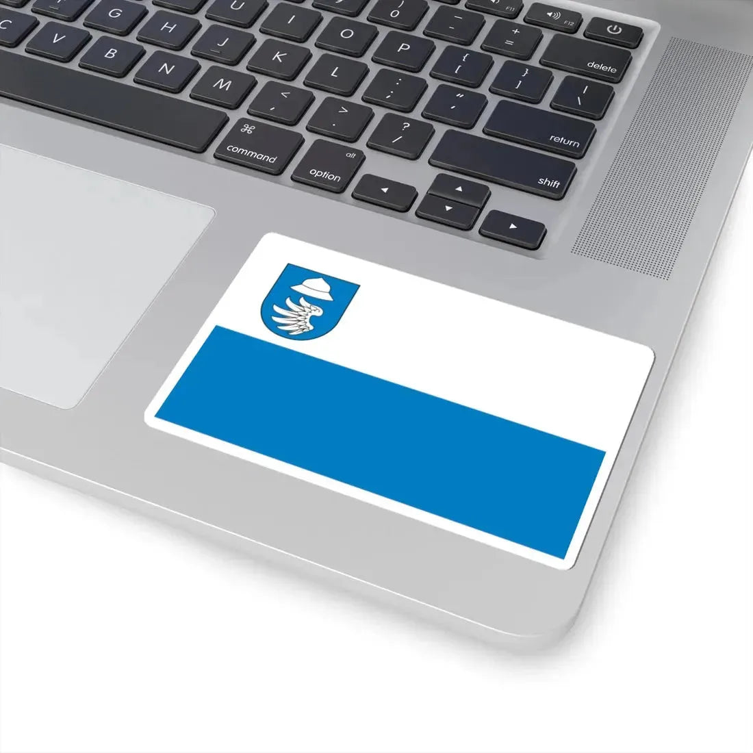 POL powiat kłobucki flag (Poland) STICKER Vinyl Kiss-Cut Decal - The Sticker Space