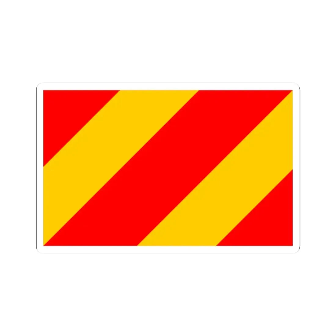 POL powiat kłodzki flag (Poland) STICKER Vinyl Kiss-Cut Decal 2 Inch White - The Sticker Space