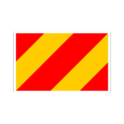 POL powiat kłodzki flag (Poland) STICKER Vinyl Kiss-Cut Decal 2 Inch White - The Sticker Space