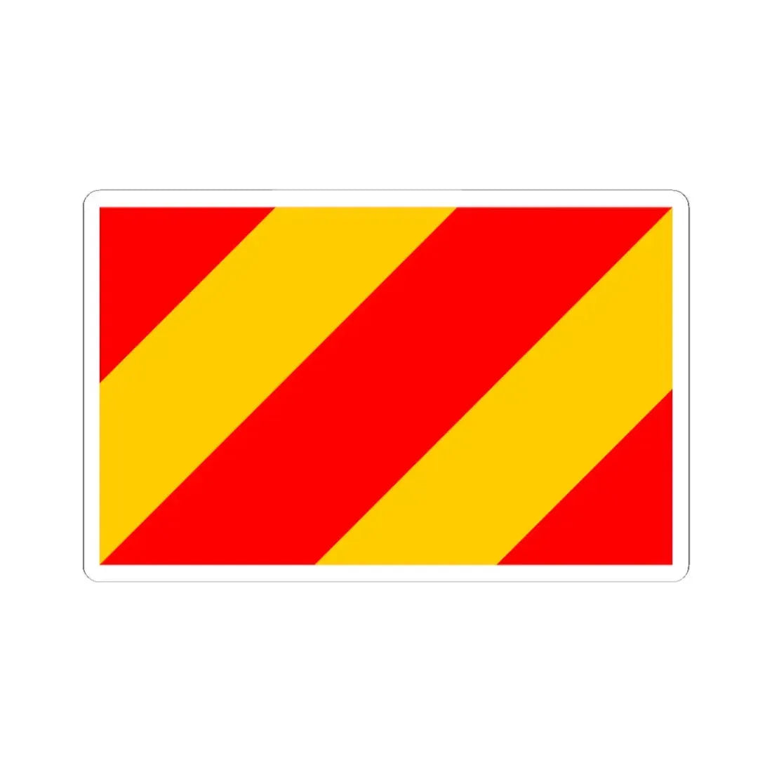 POL powiat kłodzki flag (Poland) STICKER Vinyl Kiss-Cut Decal 3 Inch White - The Sticker Space