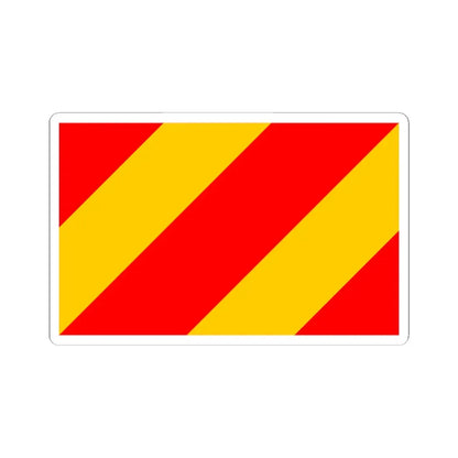 POL powiat kłodzki flag (Poland) STICKER Vinyl Kiss-Cut Decal 3 Inch White - The Sticker Space