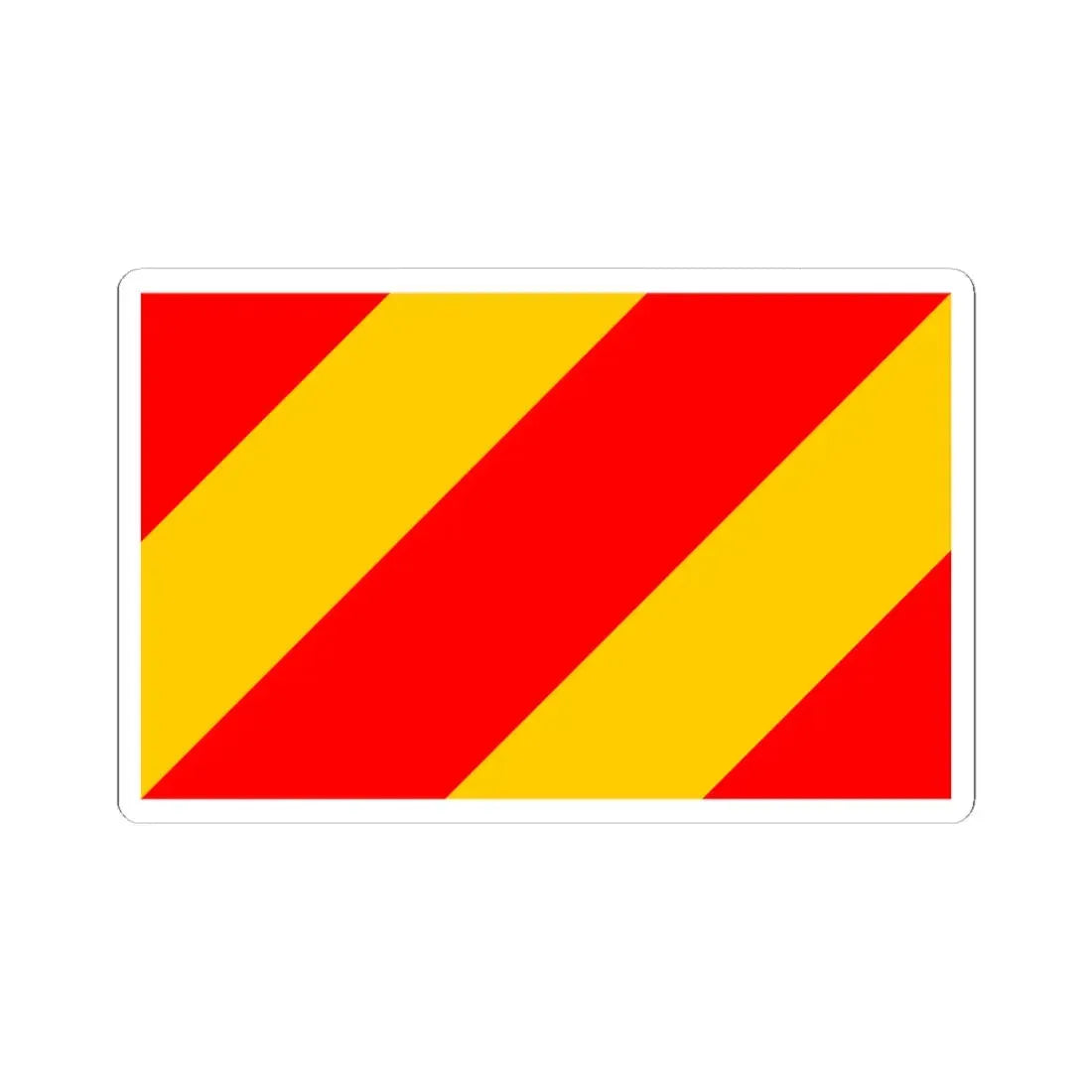 POL powiat kłodzki flag (Poland) STICKER Vinyl Kiss-Cut Decal 4 Inch White - The Sticker Space