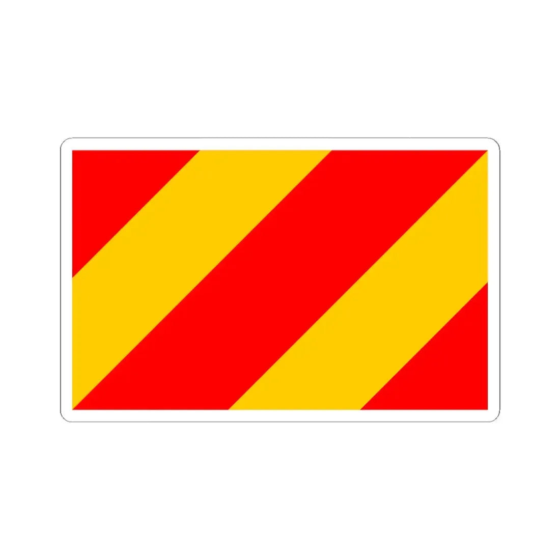 POL powiat kłodzki flag (Poland) STICKER Vinyl Kiss-Cut Decal 6 Inch White - The Sticker Space