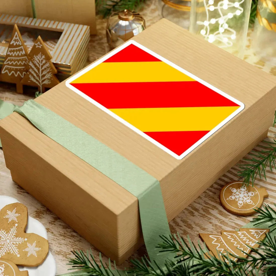 POL powiat kłodzki flag (Poland) STICKER Vinyl Kiss-Cut Decal - The Sticker Space