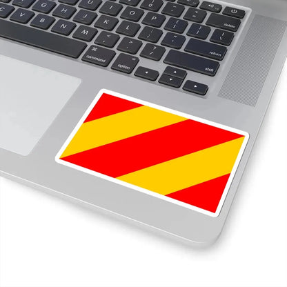 POL powiat kłodzki flag (Poland) STICKER Vinyl Kiss-Cut Decal - The Sticker Space