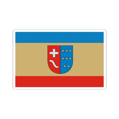 POL powiat kolbuszowski flag (Poland) STICKER Vinyl Kiss-Cut Decal 6 Inch White - The Sticker Space