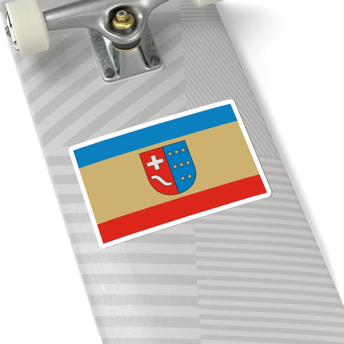 POL powiat kolbuszowski flag (Poland) STICKER Vinyl Kiss-Cut Decal - The Sticker Space