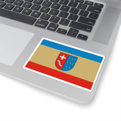 POL powiat kolbuszowski flag (Poland) STICKER Vinyl Kiss-Cut Decal - The Sticker Space