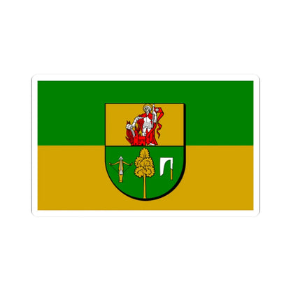 POL powiat kolnenski flag (Poland) STICKER Vinyl Kiss-Cut Decal 2 Inch White - The Sticker Space