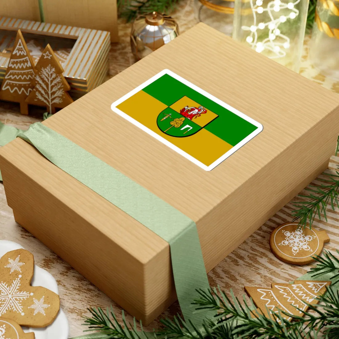 POL powiat kolnenski flag (Poland) STICKER Vinyl Kiss-Cut Decal - The Sticker Space