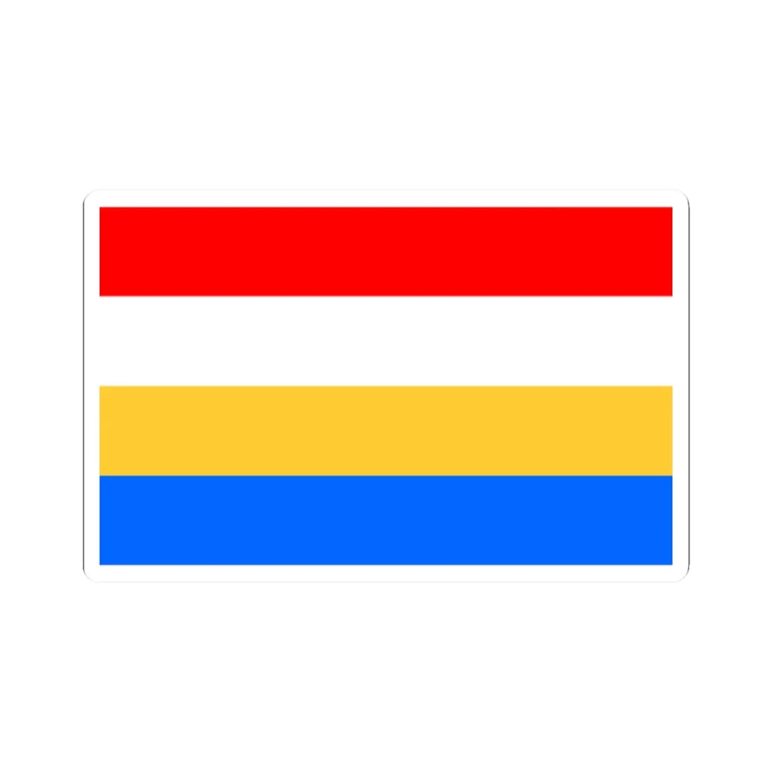 POL powiat konecki Flag (Poland) STICKER Vinyl Kiss-Cut Decal 2 Inch White - The Sticker Space