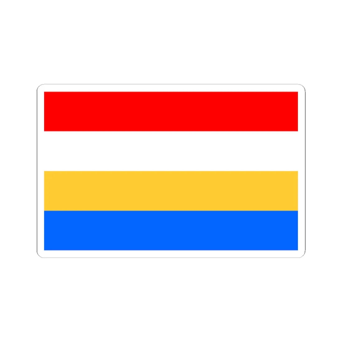 POL powiat konecki Flag (Poland) STICKER Vinyl Kiss-Cut Decal 3 Inch White - The Sticker Space