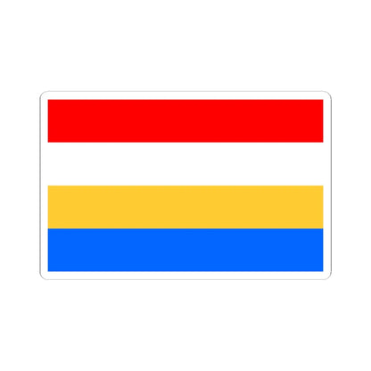 POL powiat konecki Flag (Poland) STICKER Vinyl Kiss-Cut Decal 3 Inch White - The Sticker Space