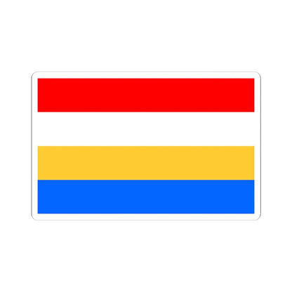 POL powiat konecki Flag (Poland) STICKER Vinyl Kiss-Cut Decal 4 Inch White - The Sticker Space