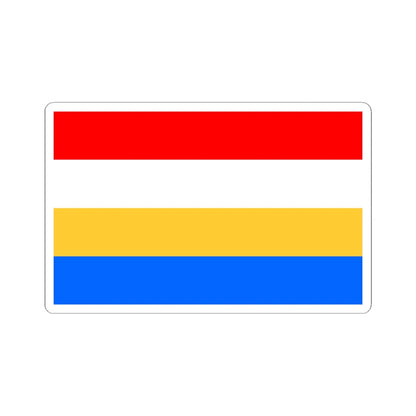 POL powiat konecki Flag (Poland) STICKER Vinyl Kiss-Cut Decal 6 Inch White - The Sticker Space