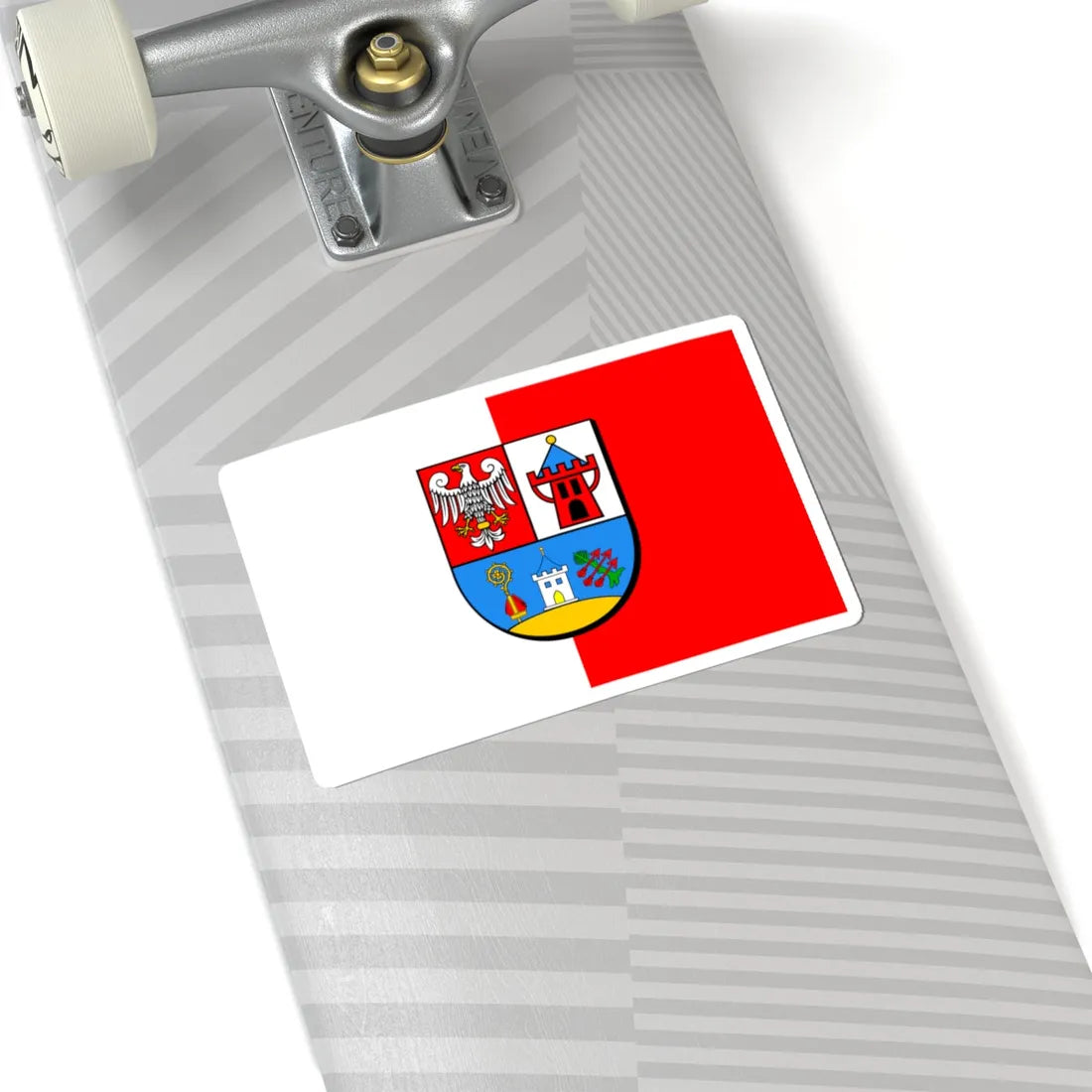 POL powiat koscianski flag (Poland) STICKER Vinyl Kiss-Cut Decal - The Sticker Space