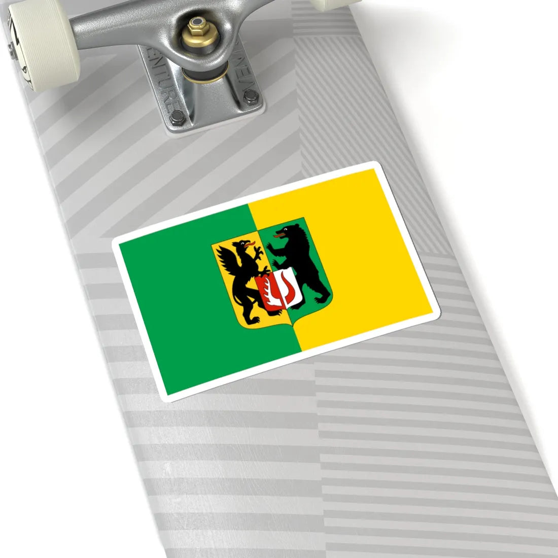 POL powiat koscierski flag (Poland) STICKER Vinyl Kiss-Cut Decal - The Sticker Space