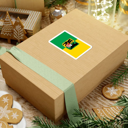 POL powiat koscierski flag (Poland) STICKER Vinyl Kiss-Cut Decal - The Sticker Space