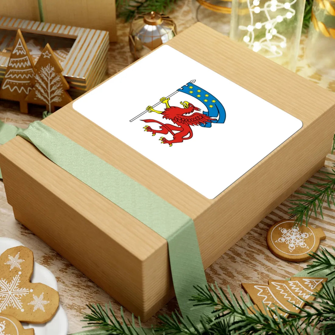 POL powiat koszalinski flag (Poland) STICKER Vinyl Kiss-Cut Decal - The Sticker Space