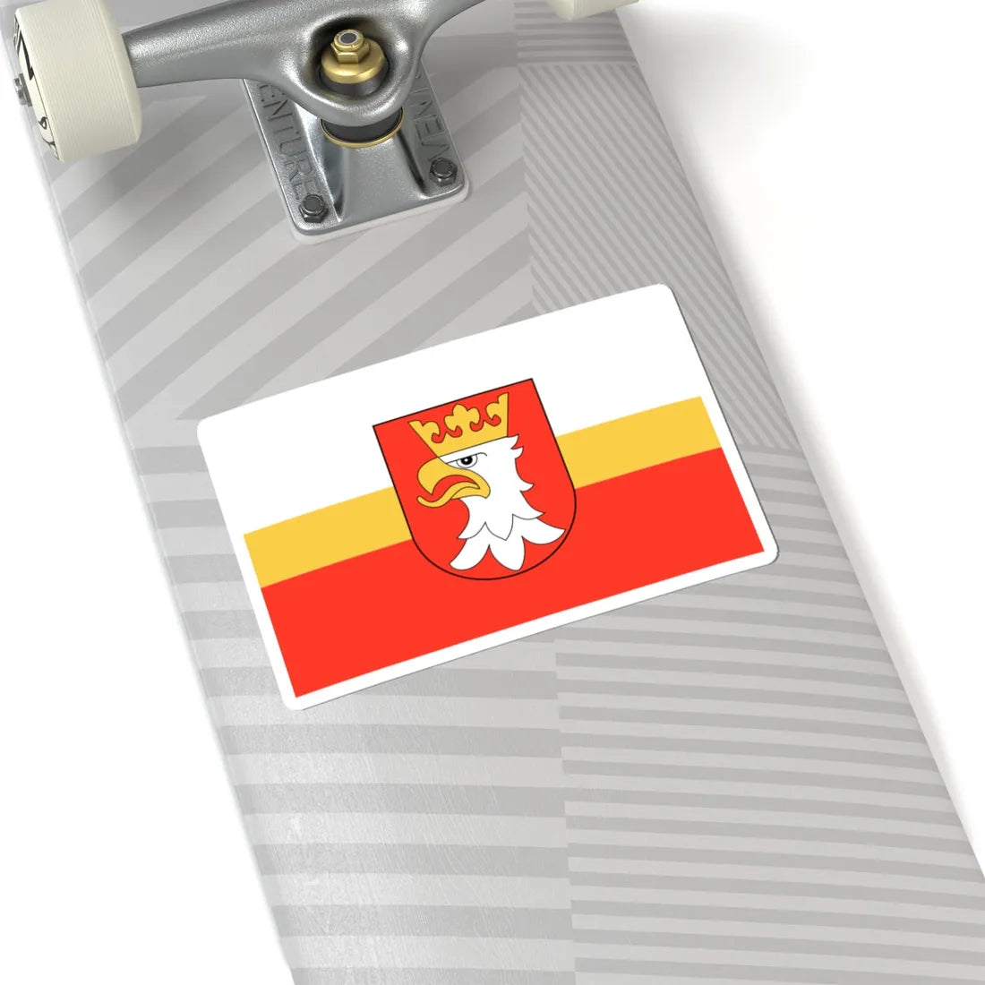 POL powiat krakowski flag (Poland) STICKER Vinyl Kiss-Cut Decal - The Sticker Space