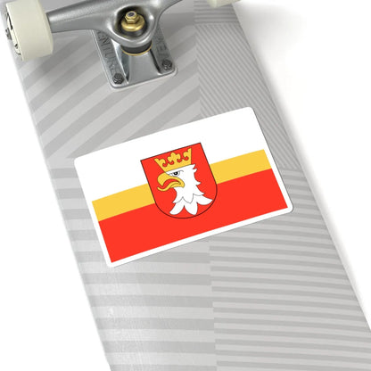 POL powiat krakowski flag (Poland) STICKER Vinyl Kiss-Cut Decal - The Sticker Space