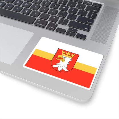 POL powiat krakowski flag (Poland) STICKER Vinyl Kiss-Cut Decal - The Sticker Space