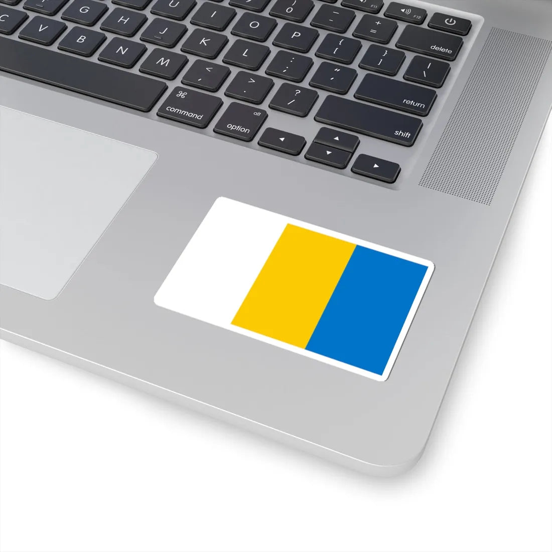 POL powiat krapkowicki flag (Poland) STICKER Vinyl Kiss-Cut Decal - The Sticker Space