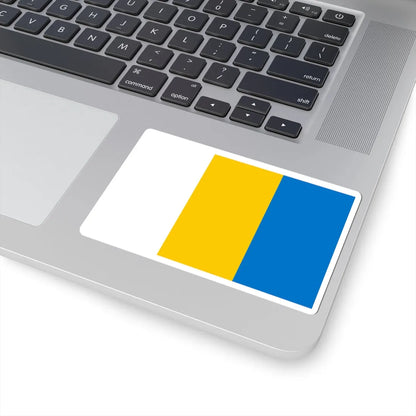 POL powiat krapkowicki flag (Poland) STICKER Vinyl Kiss-Cut Decal - The Sticker Space