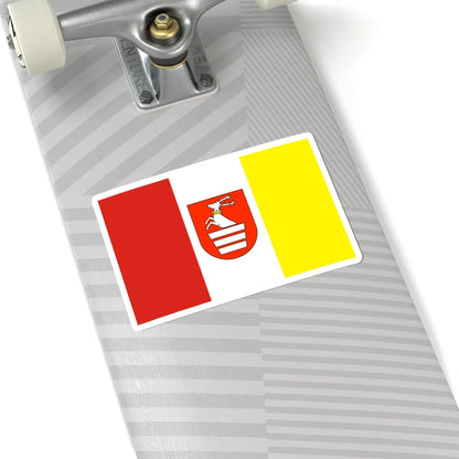 POL powiat krasnicki flag (Poland) STICKER Vinyl Kiss-Cut Decal - The Sticker Space